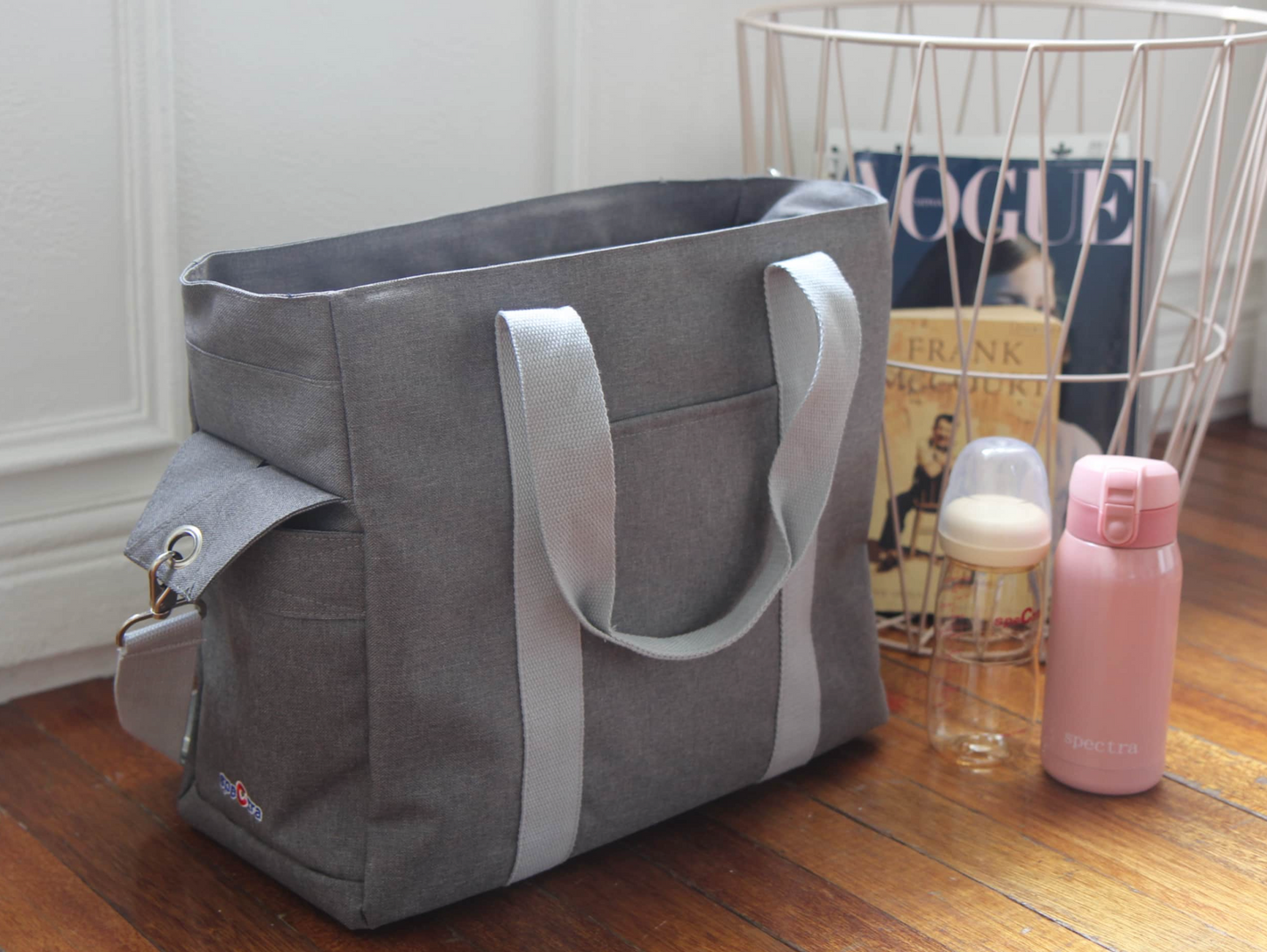 Grey Tote Bag